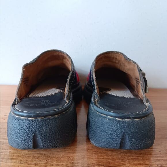 Double H Aztec Wool Leather Clogs - Picture 7 of 14